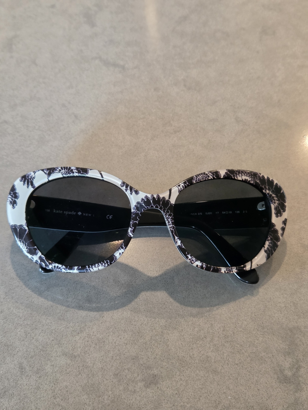 Kate Spade Franca 2/S Cat Eye Full Frame Sunglasses Boho Floral Lace